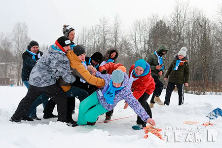 Спортивные игры зимой для взрослых